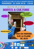 INAUGURATION BOITES A CULTURE - Dans le cadre du projet “Aux livres Citoyens