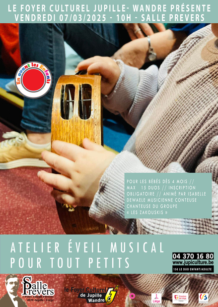 ATELIER ÉVEIL MUSICAL POUR TOUT PETITS