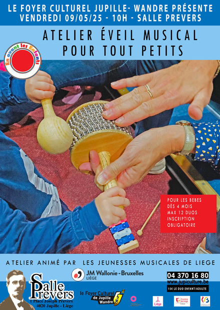 ATELIER ÉVEIL MUSICAL POUR TOUT PETITS